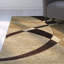 Tapis chocolat à motif abstrait Dov-1259461835