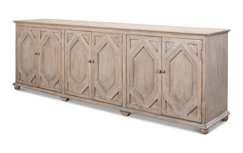 Diamond 112'' W Solid Wood Sideboard