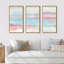 Metallic Shabby Pink II - Shabby Elegance, ensemble de 3 toiles murales encadrées-72043373-72043808