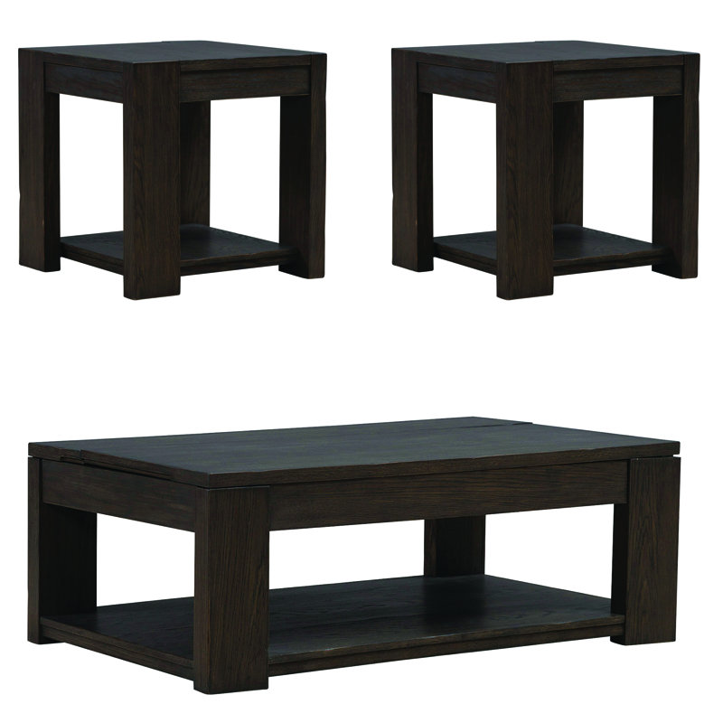 Aslaug Barrett 3 Piece Living Room Table Set