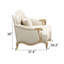 Fauteuil en cuir véritable capitonné European Luxury