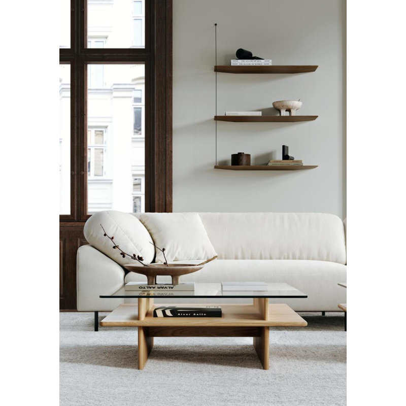 Collar 2-Seater, Cotton Blend, Ivory