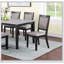 Ensemble de salle à manger contemporain 6 pièces avec table, 4 chaises d'appoint et banc, coussins rembourrés rembourrés, bois massif et placages, parfait pour les salles à manger modernes