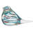 Rupena Hand Blown Swirl Glass Paperweight Bird Figurine-1068925484