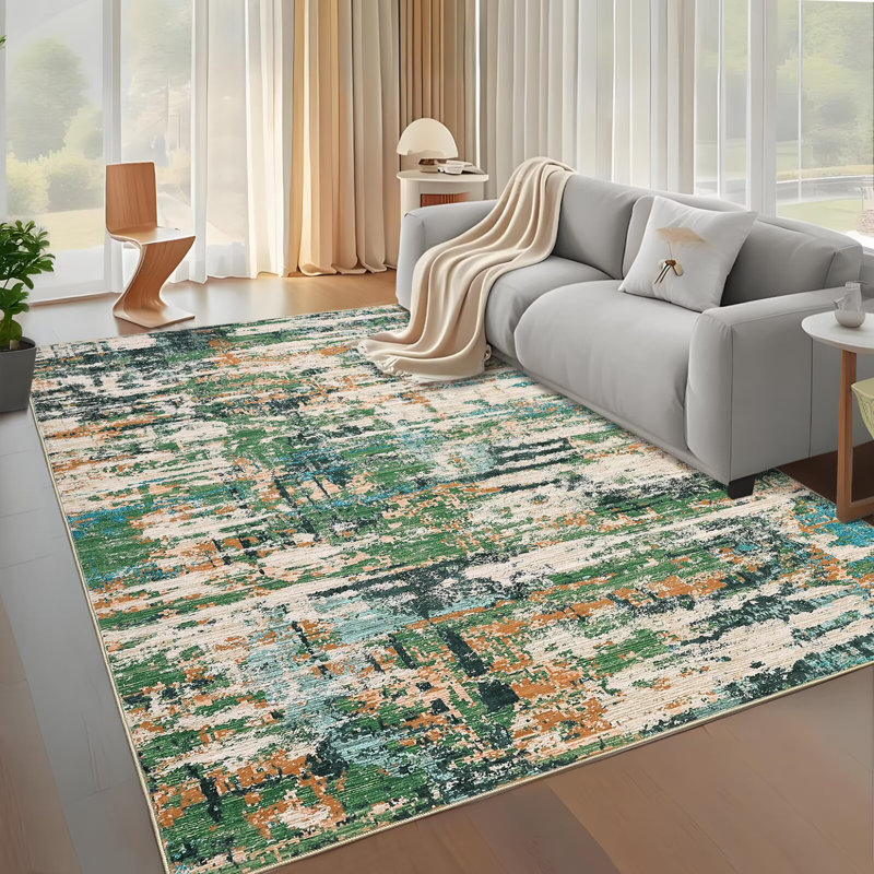 Grand tapis d'intérieur lavable et lavable, Rectangulaire 8 pi x 10 pi