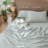 MooMee Striped Sheet Set 100% Washed Cotton Linen Like Textured Breathable Lightweight-121119068-118739905