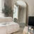 Classic Wood Arched Full Length Stand Mirror-332111361-332111366