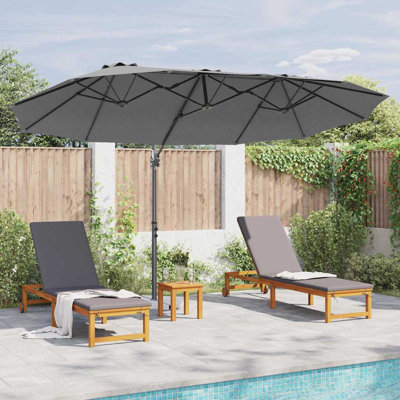 Umbrella Polyester and Aluminium Outdoor Parasol Garden Shade Terrace
