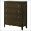 Commode 4 tiroirs Clement cacao foncé, rangement élégant et fonctionnel pour les chambres à coucher modernes et les espaces de vie.