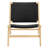 Saoirse Faux Leather Wood Accent Lounge Chair-100030976-100028711