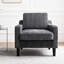 Fauteuil d'appoint de style milieu du siècle, idéal pour un bureau à domicile ou un appartement. Revêtement en chenille douce, assise épaisse, ressorts métalliques, pieds en bois massif, tissu gris. Confortable et élégant, il est parfait pour les petits espaces comme les appartements.