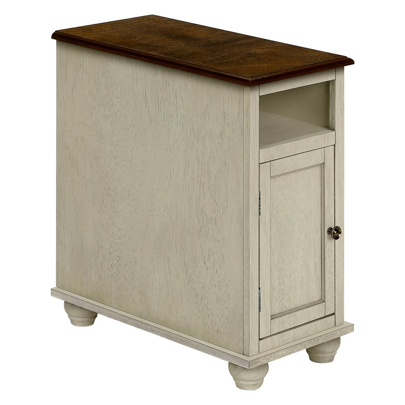 Accent Table End Side Table Bedroom Nightstand Narrow Lamp Storage Traditional