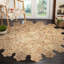 Tapis beige en jute tressé à la main Aiesha-263572513