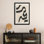 Art abstrait minimal - reproduction d'art murale - affiche de galerie