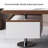 62.99"Brown Rectangle Solid Wood Writing Desk-1552109107