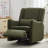 Swivel Recliner Chair with Pillow-1128390055