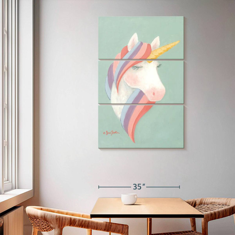 Brampt Pastel Unicorn, 65" H x 42" W