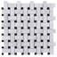 Carreau de mosaïque en marbre poli Carrara 12,01 po x 12,01 po Carrara Dot-70208074