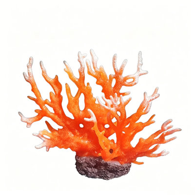 Plastics Fake Coral Aquarium Fake Sea Branch Soft Plastic Handmade With Base For Saltwater Tank Decor