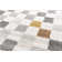 Tilly-Mae Soft low Pile Chequered Cream Rug