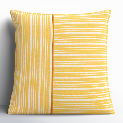 Berthe Striped Cotton Throw Pillow