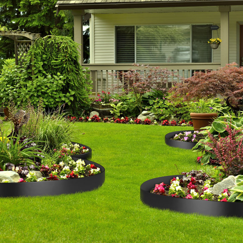 Black Vinyl 10" x 300 ft Landscape Edging Roll
