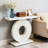 Elegant Modern Console Table with Flower-Shaped Frame