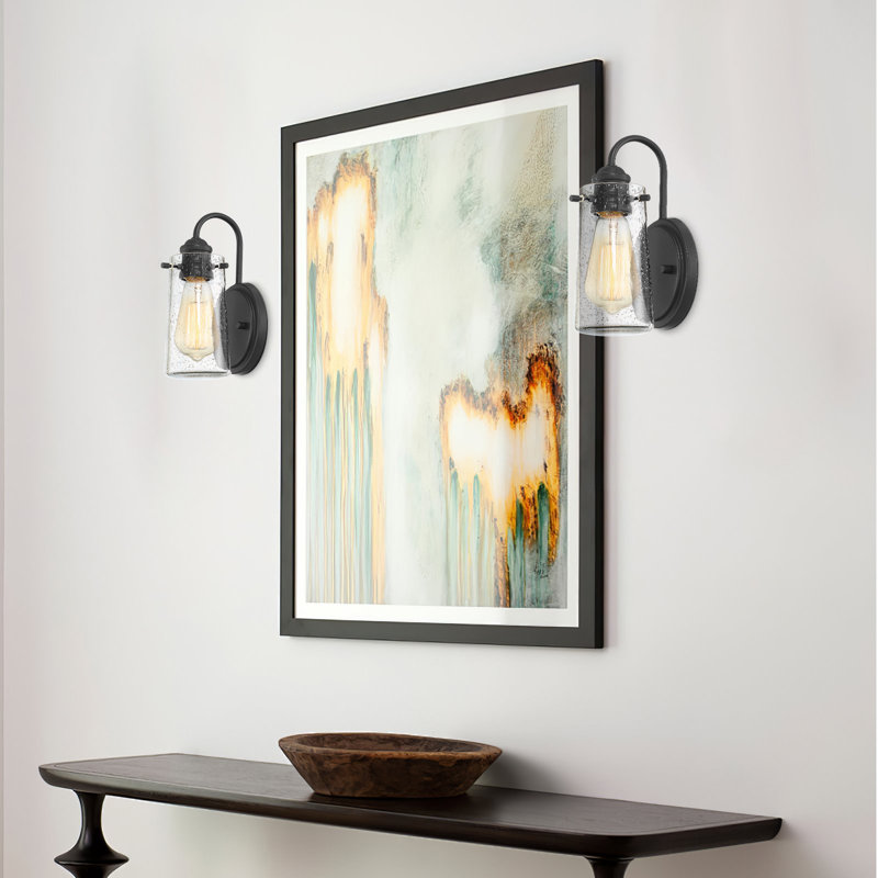Gro Steel (accents) Wall Sconce, Matte Black