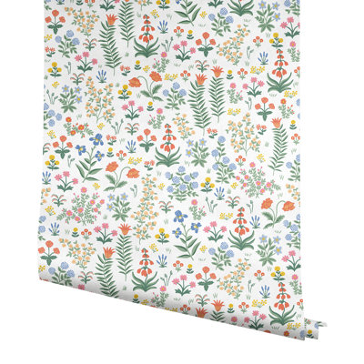 Menagerie Garden Rose Multicolor Peel and Stick Wallpaper