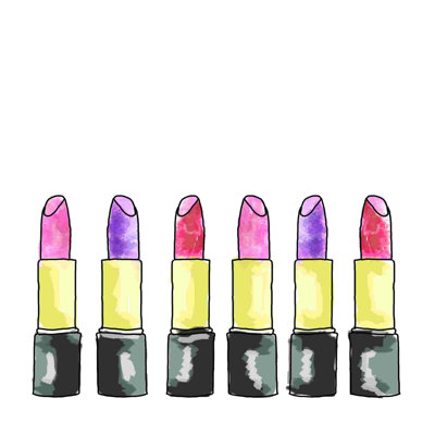 " Lipstick Group " Painting Print