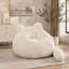 Canapé une place sans os, pouf en fausse fourrure avec coussin en forme de queue de chat-452223994