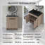 30''Freestanding Bathroom Vanity With Ceramic Sink-1625634360