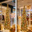 2 pièces 5 pi arbre de Noël artificiel escamotable à paillettes à la main-120696774