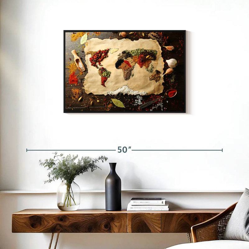 Yarlin World Spices, 21" H x 31" W