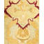Tapis ivoire en laine noué à la main de conception unique 10 pi 2 po x 14 pi 7 po Ohlone