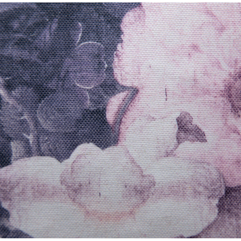 Kora Floral Square Cushion Cover, Pink/Dark Grey