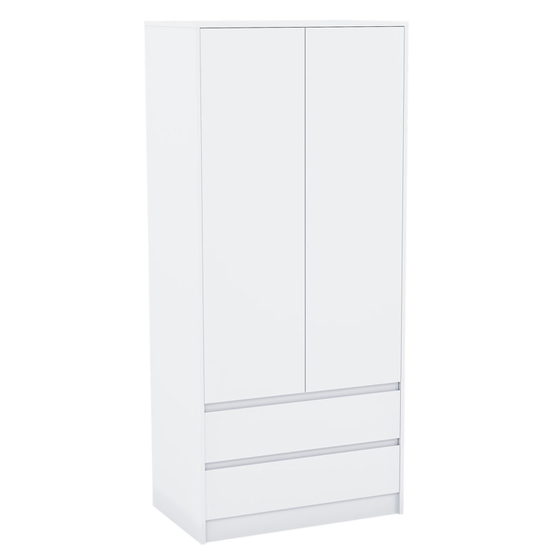 Cunha 2 Door Wardrobe, White