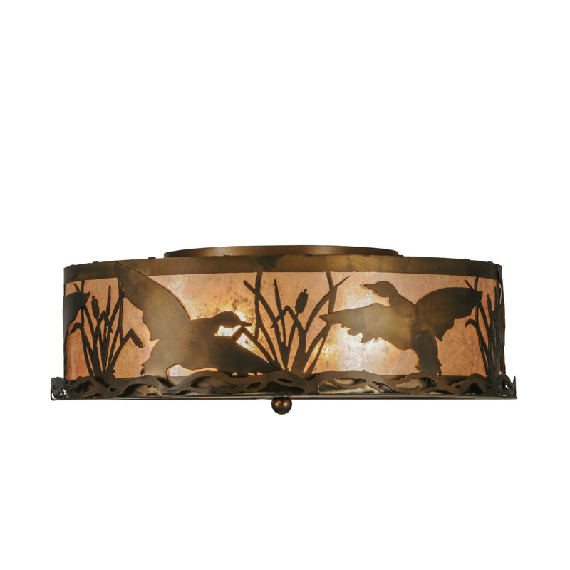 Rustic Lodge 4 - Light Flush Mount