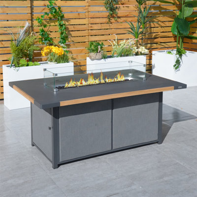 Table de cuisson en teck thermolaqué de haute qualité pour l'intérieur et l'extérieur