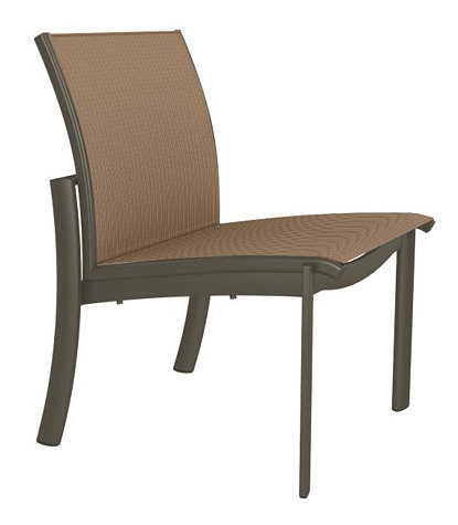 Kor Outdoor Dining Side Chair, Mocha, Rincon