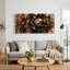 Ensemble de 1 tableau abstrait sombre sur toile-130710800-130710803
