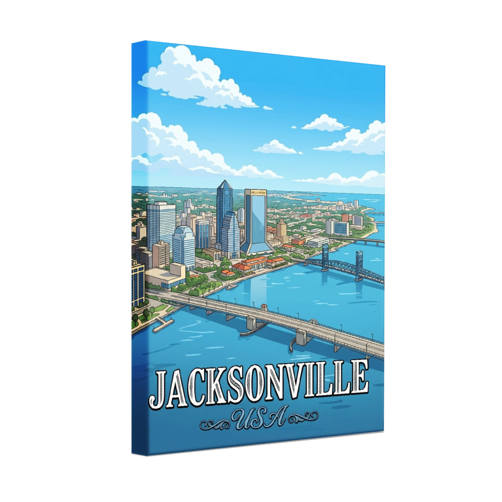Winston Porter Scenic &Cityscapes Jacksonville Usa Cityscape Skyline ...