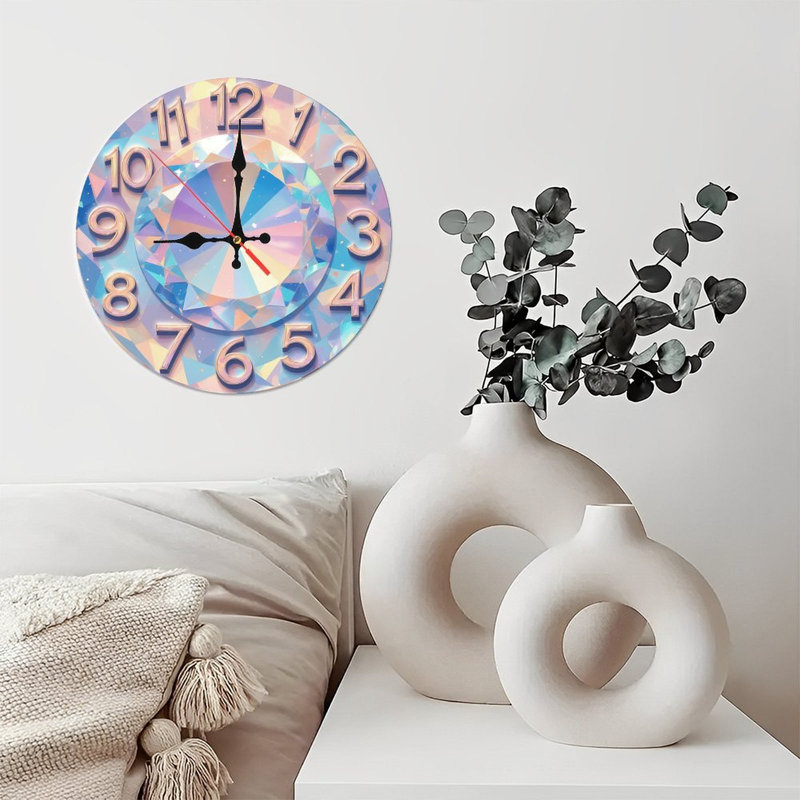 Horloge holographique à losange