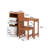 Daniele 122Cm W Elongated Writing Desk and Chair Set