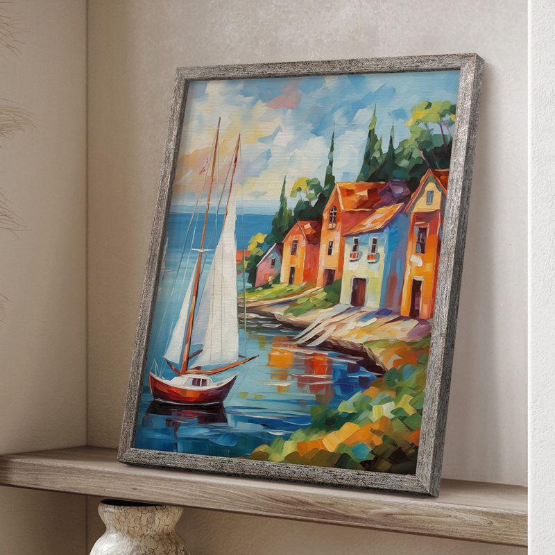 LANDSCAPES Series CCLXIV Framed Print - Solid Wood, H 15 po x l 12 po