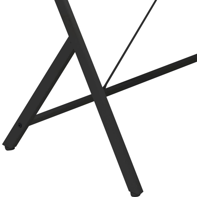 Bureau d'ordinateur en L avec bord biseauté - pour les espaces de travail compacts, Noir