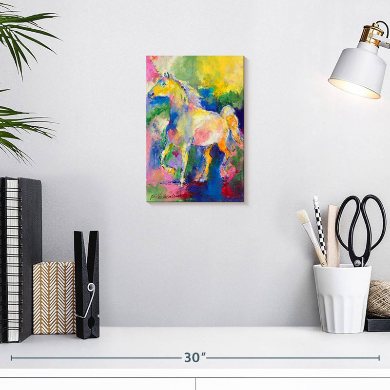 Kelan Unicorn Painting, 12" H x 8" W