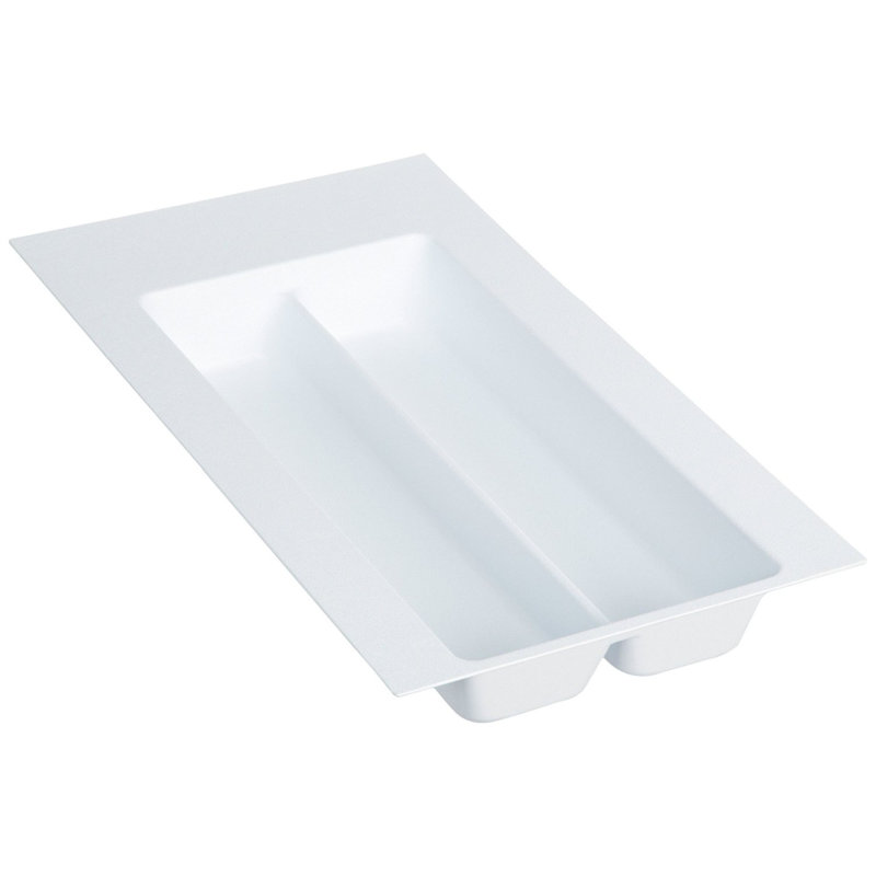 Rev-A-Shelf Polymer Trim to Fit Glossy Drawer Insert Utility Organizer, White