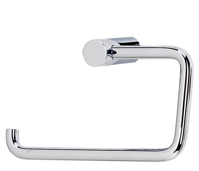 Porte-papier hygiénique à poteau simple fixé au mur SPA 1, Chrome poli