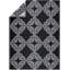 Tapis oriental noir / blanc tissé à la machine Ancha-171675422